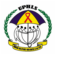 The umbrella of Organizations of Persons with disabilities in the fight against HIV/AIDs and for health promotion (UPHLS) logo